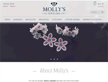 Tablet Screenshot of mollysjewelers.com